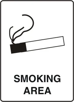 P 524 — PROHIBITION - SMOKING AREA